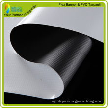 PVC Blockout Flex Banner -White / Black (una impresión lateral)